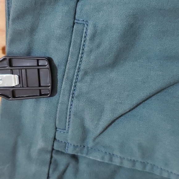 Mens Green Denim Cotton Shorts Size 36 - Picture 5 of 8